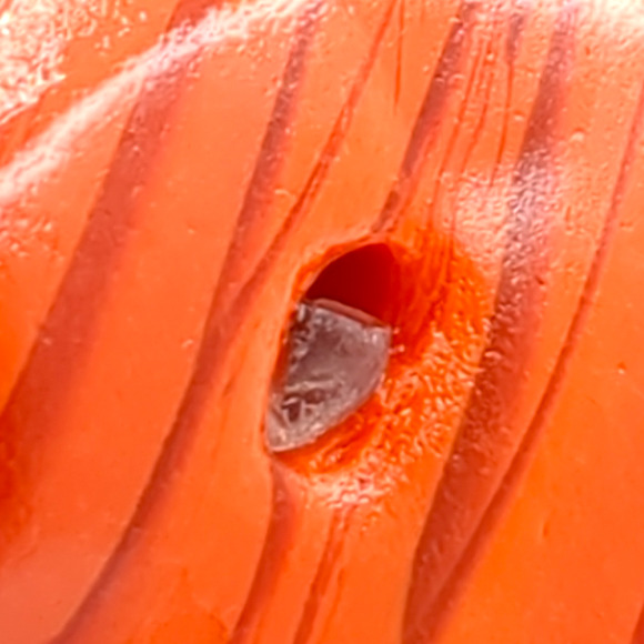 Orange Swirl Art Glass Pocket Stone Slag Tumbled Cullet Sorcerers Stone #4S92 - Picture 2 of 7